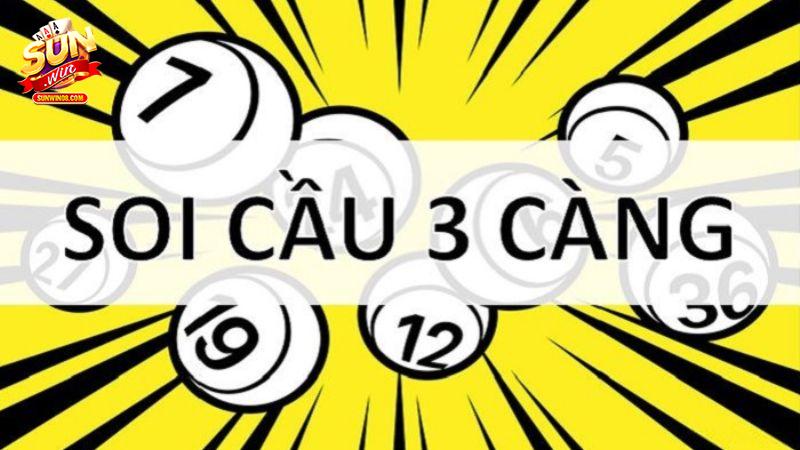 Soi cầu 3 càng mb có hiệu quả