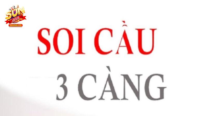 Những điều cơ bản cần biết về soi cầu 3 càng mb