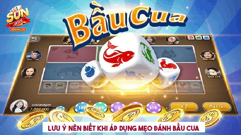 Lưu ý nên biết khi áp dụng mẹo đánh bầu cua trên điện thoại