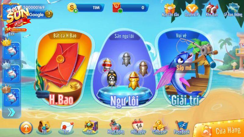 Tham gia Bắn cá hải vương tại sunwin