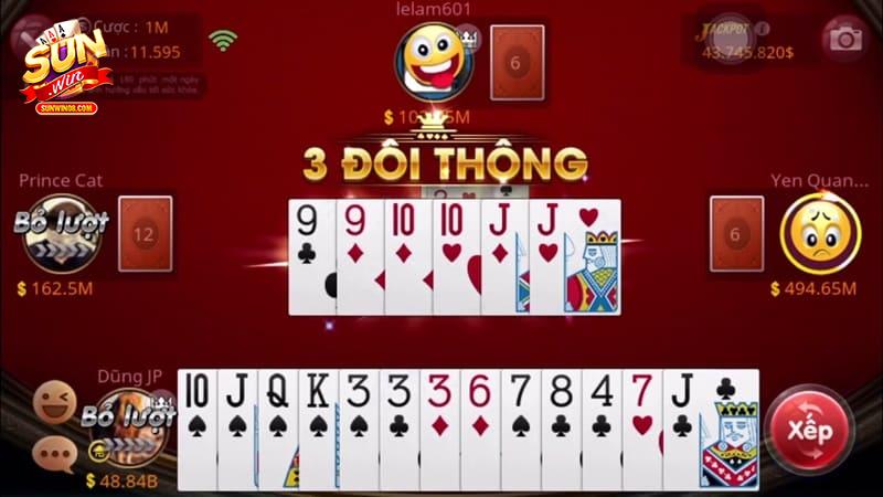 Trường hợp đặc biệt khi chơi tiến lên